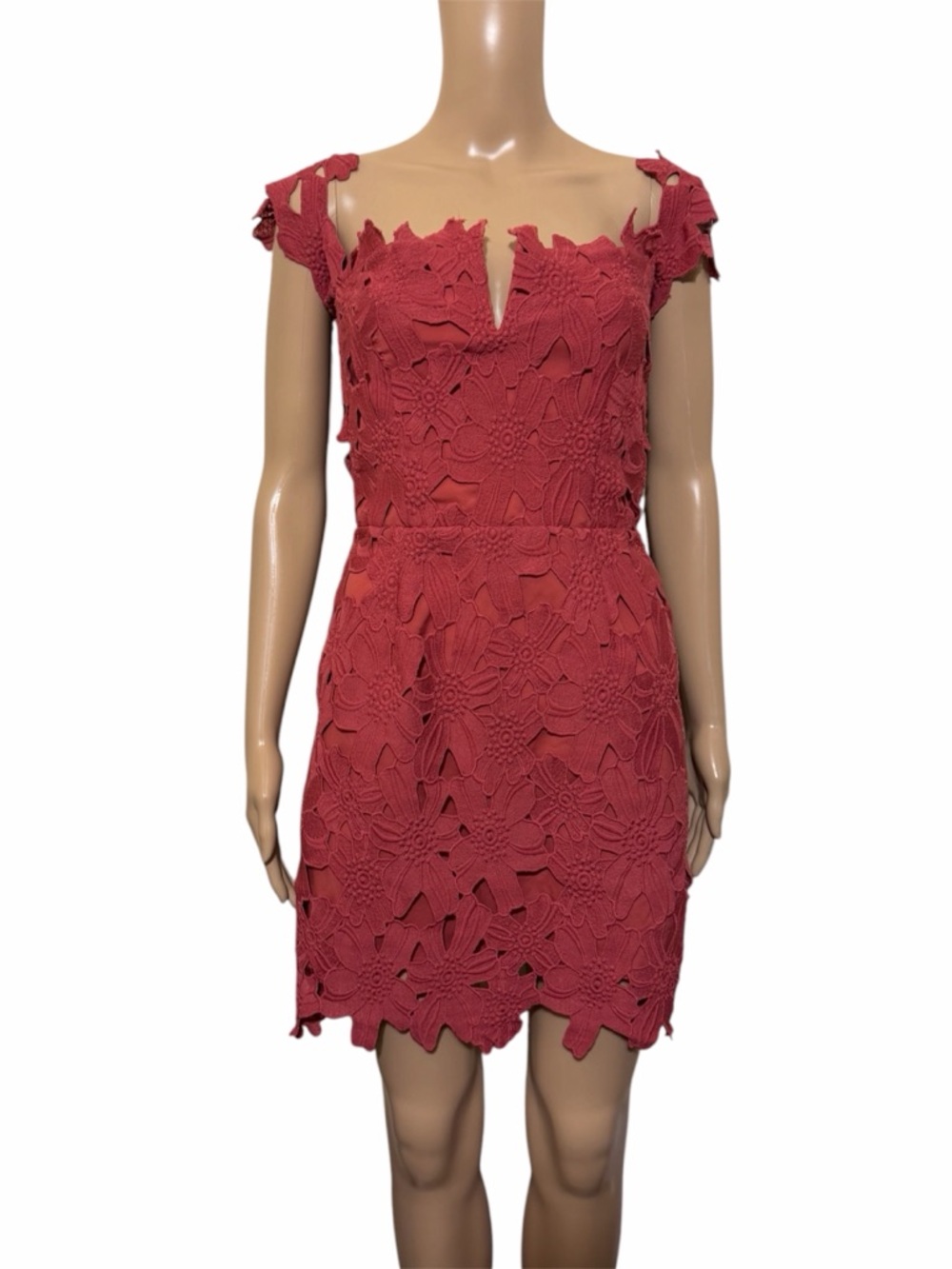 SAYLOR x free people dahlia rose Lace Mini Dress - Picture 4 of 9